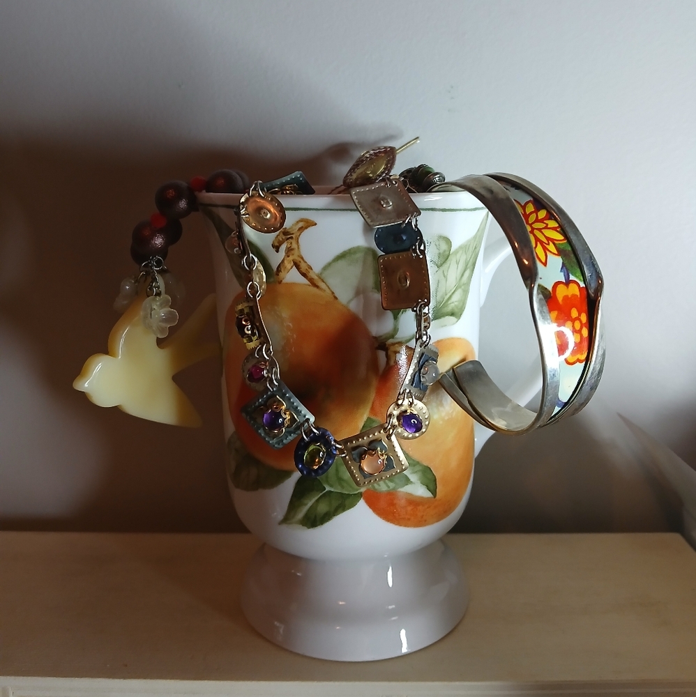 Vintage Themed Jewelry Jar